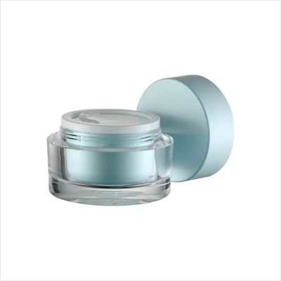 Eco-friendly Colorful Double Wall Plastic Cream Jar For Skin Care Cream 50g