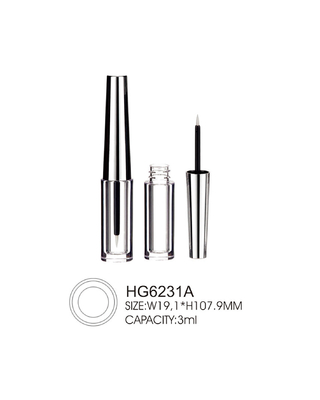 3ml Clear Lash Glue Lip Gloss Empty Eyeliner Bottle With Brush Empty Liquid Eyeliner Tube