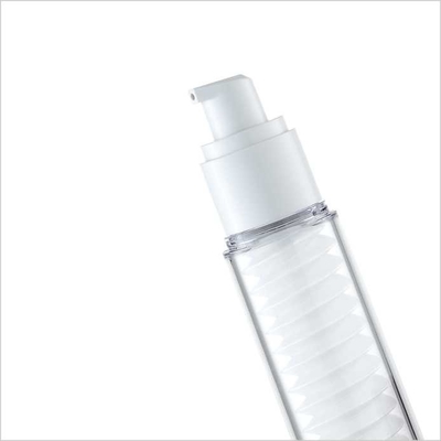 15ml 30ml 1.35oz Skin Care Transparent Airless Serum Pump Bottles With Spiral Inner Bottle