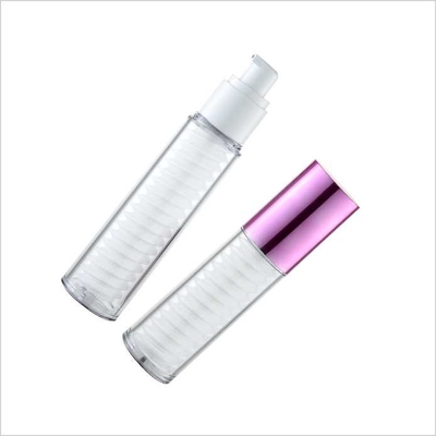 15ml 30ml 1.35oz Skin Care Transparent Airless Serum Pump Bottles With Spiral Inner Bottle