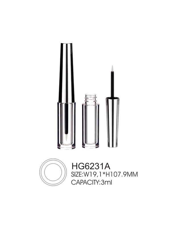 3ml Clear Lash Glue Lip Gloss Empty Eyeliner Bottle With Brush Empty Liquid Eyeliner Tube