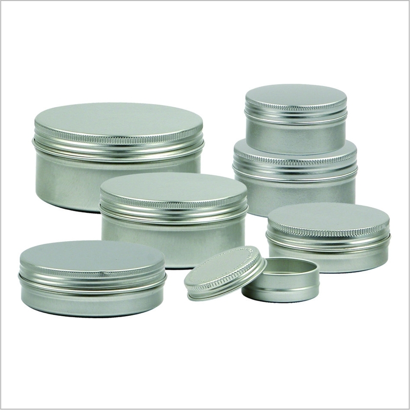Sealed Screw Lids Aluminum Bottle And Jar Tea Cookie Aluminum Jar Lid Tin Cans