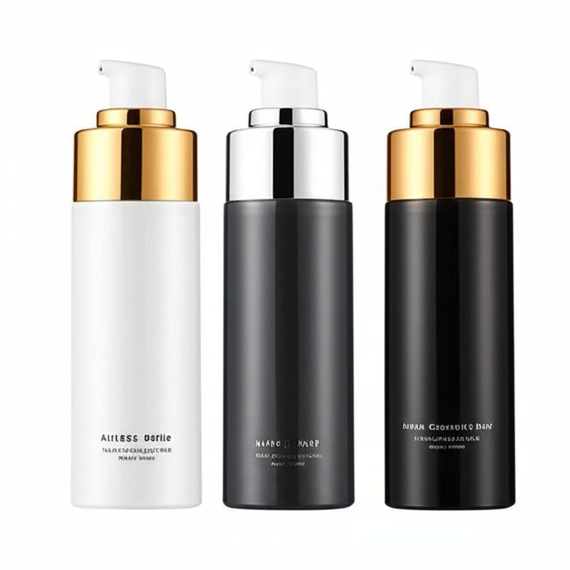 Cosmetic Airless Bottle with Hot Stamping Printing and Customized Colors in 40-45 Days Lead Time