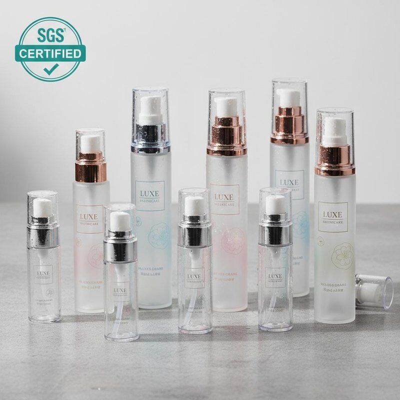 SGS Certified Cosmetic Airless Bottle with 15ml to 200ml Capacities and Customizable Printing for Various Cosmetic Products