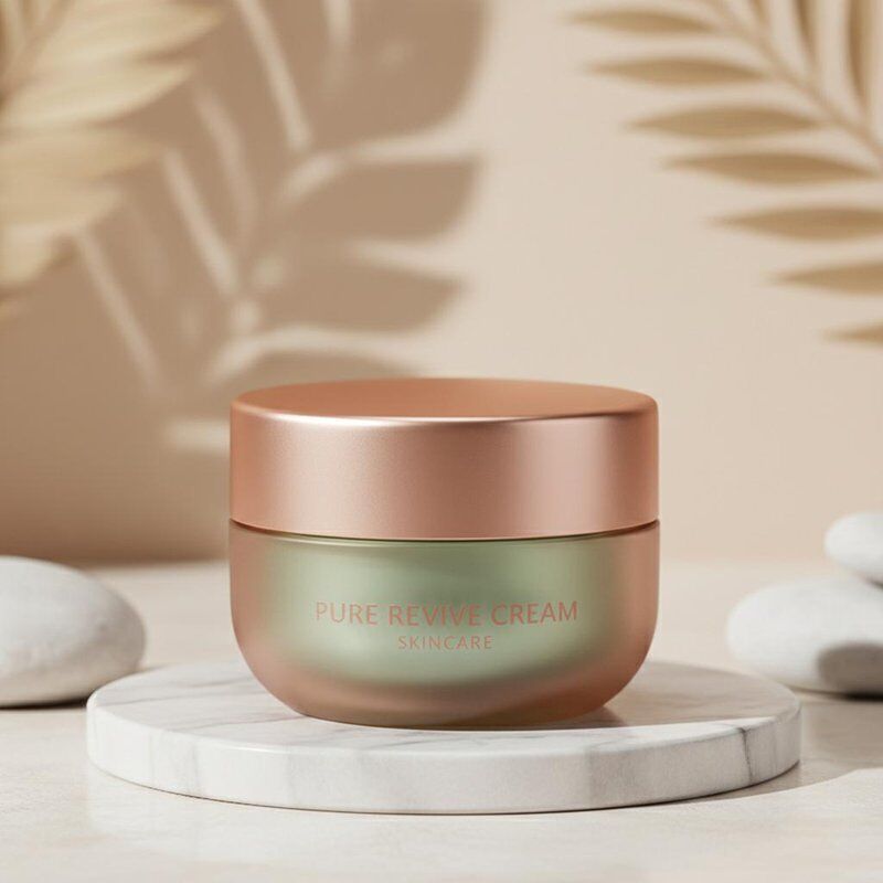 PP Inner Bottle Material Cosmetic Cream Jar with Custom-made Colour and Round Design for Skincare Products